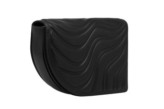 LA VIE BAG - BLACK SOFT EMBOSSED LEATHER