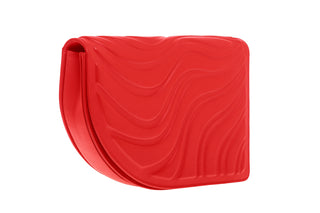 LA VIE BAG - RED SOFT EMBOSSED LEATHER