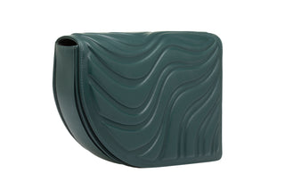 LA VIE BAG - FOREST GREEN SOFT EMBOSSED LEATHER