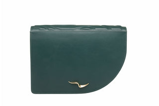 LA VIE BAG - FOREST GREEN SOFT EMBOSSED LEATHER