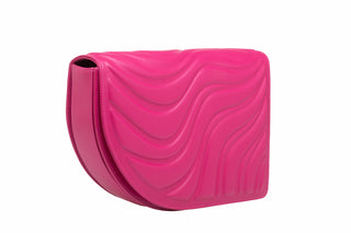 LA VIE BAG - FUSCHIA SOFT EMBOSSED LEATHER