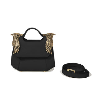 THE MINI BABY COLONEL - BLACK (SCOTCH PRINT)