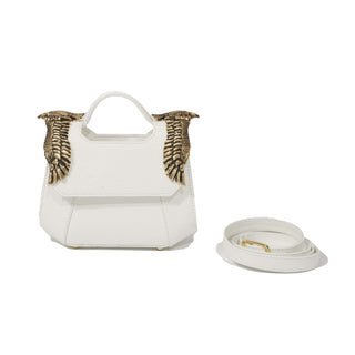 THE MINI BABY COLONEL - WHITE (SCOTCH PRINT)