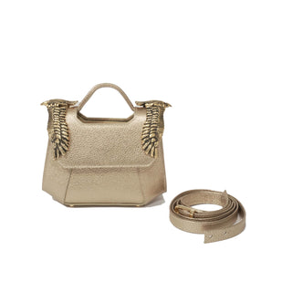 THE MINI BABY COLONEL - GOLD SHIMMER (SCOTCH PRINT)