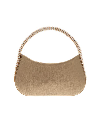 KODA BAG - GOLD CALF LEATHER - GOLD CRYSTAL STONES - GOLD HARDWARE