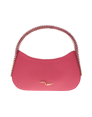 KODA BAG - ROSE CALF LEATHER - LIGHT ROSE & ROSE STONES - GOLD HARDWARE