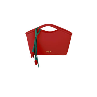 THE MINI TRIO BAG RED - SCOTCH PRINT
