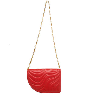 LA VIE BAG - RED SOFT EMBOSSED LEATHER