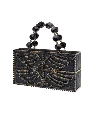 ORION BAG - GUNMETAL & JET BLACK STONES