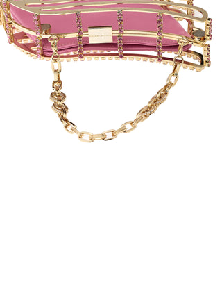 AL TAIR BAG - GOLD BRASS & ROSE STONES