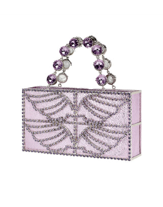ORION BAG - SILVER BRASS & PURPLE STONES
