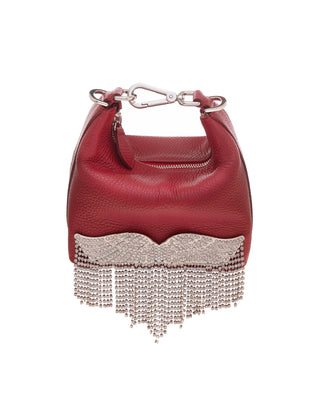 LUNA BAG - RED LEATHER - SILVER HARDWARE