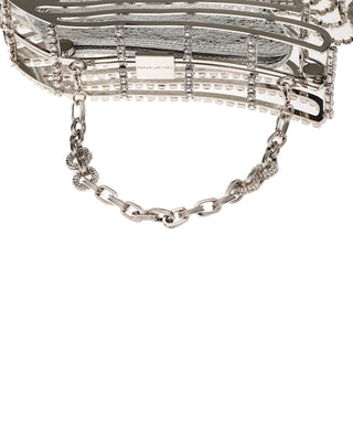 AL TAIR BAG - SILVER BRASS & CRYSTAL STONES