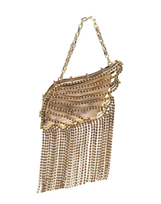 AL TAIR BAG - GOLD BRASS & SMOKED TOPAZ STONES