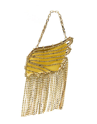AL TAIR BAG - GOLD BRASS & YELLOW CITRINE STONES