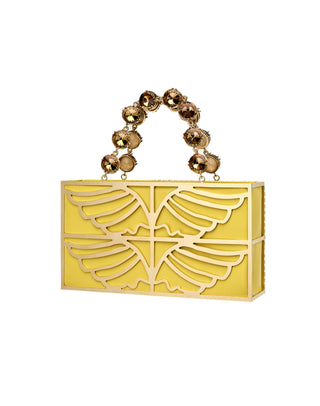 ORION BAG - GOLD BRASS & YELLOW CITRINE STONES