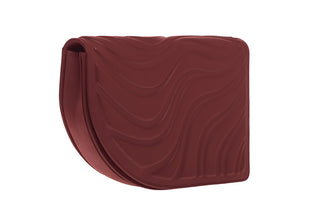 LA VIE BAG - BURGUNDY SOFT EMBOSSED LEATHER