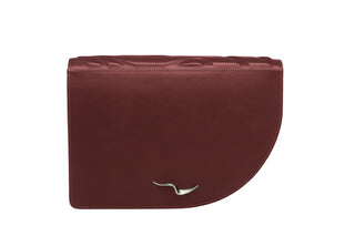 LA VIE BAG - BURGUNDY SOFT EMBOSSED LEATHER