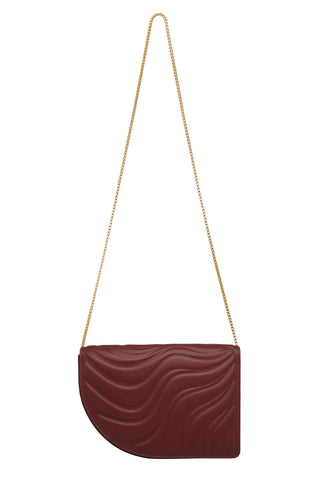 LA VIE BAG - BURGUNDY SOFT EMBOSSED LEATHER