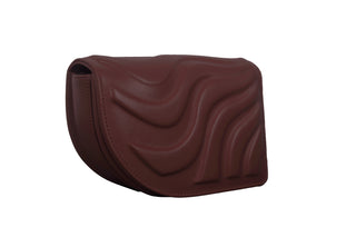 LA VIE MINI BAG - BURGUNDY SOFT EMBOSSED LEATHER