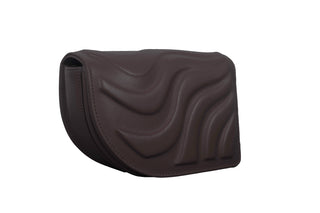 LA VIE MINI BAG - DARK BROWN SOFT EMBOSSED LEATHER