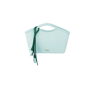 THE MINI TRIO BAG AQUA BLUE - SCOTCH PRINT
