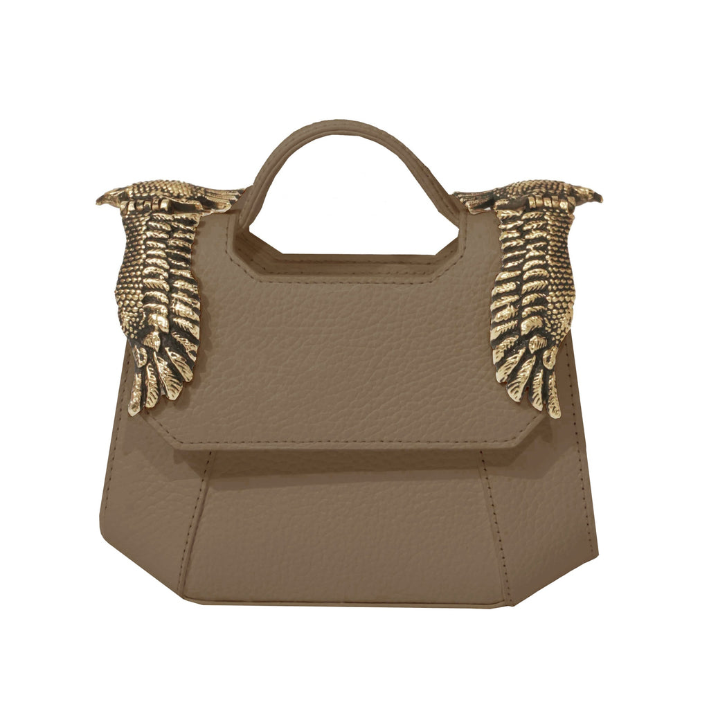THE MINI BABY COLONEL TAUPE (SCOTCH PRINT) – Manar Laktineh