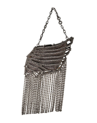 AL TAIR BAG - GUNMETAL BRASS & BLACK DIAMOND STONES