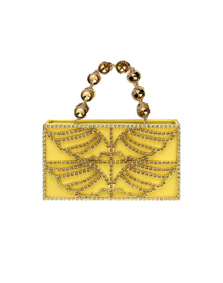 ORION BAG - GOLD BRASS & YELLOW CITRINE STONES