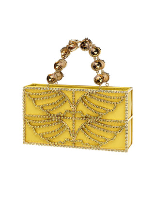 ORION BAG - GOLD BRASS & YELLOW CITRINE STONES